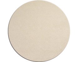 MixMamas Rond Tafelkleed Gecoat - Ø 160 cm - Linnen look effen - Beige / Creme