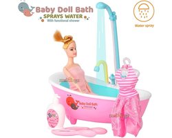 MJN - Speelgoed Pop - Badkamer Set - Functionele Douche