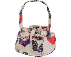 MK Stoer -Egg Collection Bag voor het verzamelen van verse eieren op de boerderij met 7 zakken - Eiermand - Boerderijbenodigdheden - Duurzaam - Grijze kleur - Landelijke stijl - Geschikt voor kippen - Model A