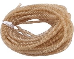 MK Stoer - Flexibele Mesh Buis - Deco Flex - Gouden - 8mm Tube - Decoratieve Mesh - Flex - Lint - Craft Gift Wrapping - Krans Boeket Centerpieces - Party Bruiloft Verjaardag Decor