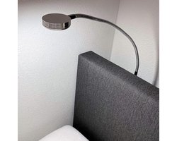 MKSS® Bedlampjes Hoofdbord - Dubbele Leeslampjes - Bedlamp Slaapkamer Volwassenen - Zilver