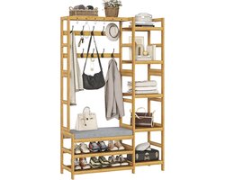 MKSS® Halmeubel met Kapstok - Halbank - Halkastje