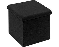 MKSS® Luxe Dekenkist voor Dekens en Extra Opslag - Bijzet Bankje - Opbergbank Binnen en Buiten - Dekenkisten voor Slaapkamers - Bank met Opslagruimte - Bedkist - Zwart