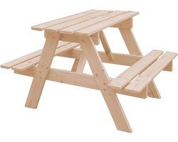 MKSS® Picknicktafel Kinderen en Volwassenen - Speeltafel - Zandtafel - Houten Bankje - Camping