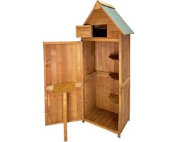 MKSS® Tuinkast Hout - Tuinkist - Tuinkasten voor Buiten - Tuinberging - 50x75x180cm