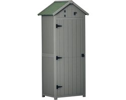 MKSS® Tuinkast - Tuinkist voor Buiten - Opbergkast - 77 x 54x 179 cm