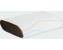 Mline pillow You oranje - M-line hoofdkussen - Traagschuim - zijslaper