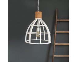 M&M Hendig/Brilliant - Hanglampen - Landelijk - Wit - Lampen - landelijke hanglamp - woonkamer, slaapkamer en keuken