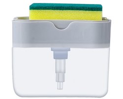 Mmgoqqt 1-Stuk - Afwasmiddel Dispenser Keuken Zeepdispenser - Automatische Vloeibare Zeep Houder - Grijze - Spoelen En Spons Organizer Afwas Station