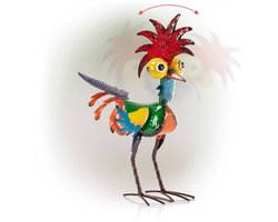 Mmgoqqt 1 Stuk - Haan Standbeeld - Metaal Tuin Decoratie Buiten - Weerbestendige Haan Figuur - Voor Tuin Decor