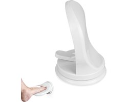 Mmgoqqt 1 Stuks - Douche Voetsteun - Anti-Slip Badkamer Voetenbankje Met Zuignappen - Wit