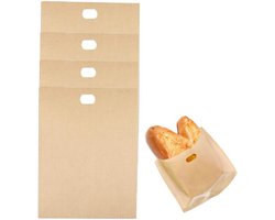 Mmgoqqt - 4-Stuks Herbruikbare Toastzakken - Anti-aanplak Toastzakken - Voor Broodrooster- Kaas Toast - 17*19cm