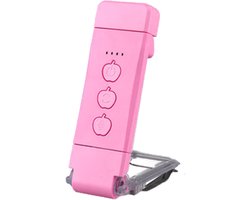 Mmgoqqt - Portable LED Book Clip Light - USB Charging - 3 Color Temperatures - 5 Brightness Levels - Oogvriendelij - For Students Reading Camping-Roze