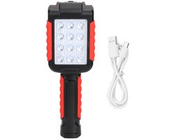 Mmgoqqti - 1 Stuk - Werklamp - Autoreparatielamp - LED Handlamp - Zwart - Batterijversie - Magnetisch