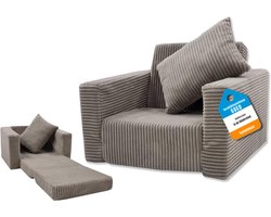 MMM® Kindersofa - Zitzak - Kinderstoel - Beige - 100cm x 50cm x 40cm