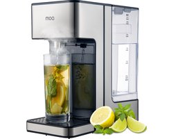 MOA Heetwaterdispenser 2,7L met Temperatuurregeling - BPA en PFAS Vrij - 45-100°C - Heetwatertap - Melkfunctie - Instant Waterkoker - RVS - Zilver