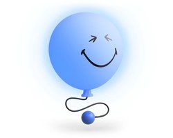 MOB Bubbly Light Smiley Blauw