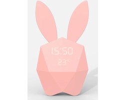 MOB Cutie Clock / Klok Connect - Konijnenklokje - Pink