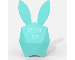 MOB Cutie Clock / Klok Connect - Konijnenklokje - Turquoise