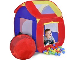Mobiclinic Aventura - Kindertent - Inclusief Ballen - Opvouwbaar - Ballenbad - Ballenpark - Stoffen Kindertent - Kinderspeelgoed - Binnen of Buiten