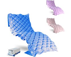 Mobiclinic Mobi 1 - Anti Decubitus Matras - Brandwerend Medisch PVC - Met pomp - 200 x 90 cm - 130 cellen - Blauw