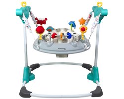 Mobiclinic Tiger - Baby Jumper speelgoed - 3 Hoogtes - 8 Speelgoed - Bouncer - Activity center - 7 Liedjes - Jumperoo - 360º Draaibare Stoel - Wasbaar - Veelkleurig