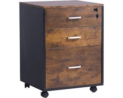 Mobiele archiefkast en opbergkast voor woonkamer - Multifunctionele kast met laden