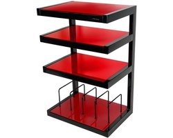 Mobiele Hifi Meubel met Vinyl Opslag en Houder