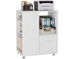 Mobiele Kantoor Kast - Met Laden - Wit - Kantoor - Kantoorkast - Archiefkast - Mobiele Archiefkast - Opbergkast - Opbergkasten Binnen - Opbergkist - Kast - Kastje - Opberg Kast - Opbergkastje - Organizer - Organizers - Garderobekast