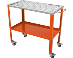 Mobiele Lastafel - 91.4x45.7cm -Laswerkbank - 544kg Laadvermogen -Gatentafel