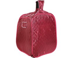 Mobiele sauna - Draagbare Sauna - 80x80x100cm - Rood - Sauna Tent - Sauna - Sauna Tent