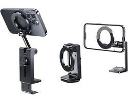 Mobiele Telefoonhouder - Magnetische Telefoonstandaard - Reisgadgets voor Vliegtuig Tray - Handgreep Tafel - Bureau - Compatibel - Verstelbaar - Smartphonehouder - Tafel