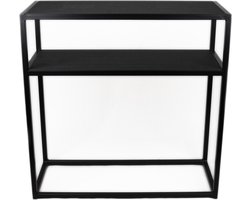 Mobili Neri - Sidetable - Zwart - Metaal - Master Oak Black - 79x29x80 - MY Own Table 001MO