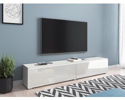 Mobistoxx Tv-meubel Dubai, TV kast Wit / hoogglans wit, tv meubel 140cm