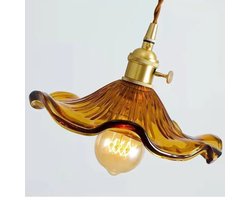 MOBO - Scandinavische stijl LED-hanglampen Amber - Retro Hanglamp - Lampen 2026 - Lamp Eettafel - Lamp Slaapkamer