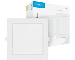 Modee LED Paneel Vierkant Inbouw - 6W - 660lm - 22x2.8cm - 6000K - Koel Wit - 4 stuks