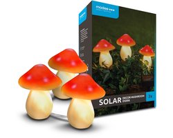 Modee Lighting - LED Solar Lamp decoratieve paddenstoelen - DS006 - 3 stuks