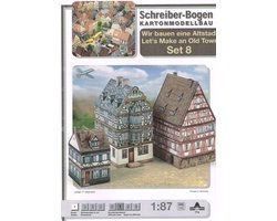 Modelbouw gebouwen van karton - Maak je eigen Oude stad HO schaal 1:87