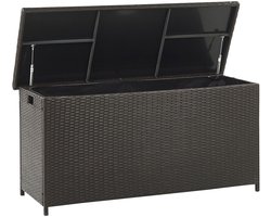 MODENA - Kussenbox - Donkerbruin - 126 cm - PE rotan