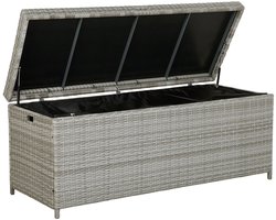 MODENA - Kussenbox - Lichtgrijs - PE rotan