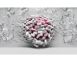 Modern Abstract Brick Wall Photo Wallcovering