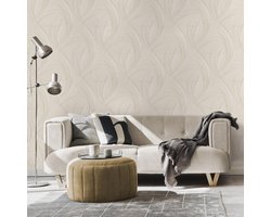 Modern behang abstract, Beige behang woonkamer, BRICOFLOR.nl