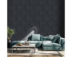Modern behang abstract, Zwart behang woonkamer, BRICOFLOR.nl