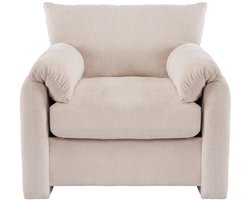 Modern design, chenillestof, oversized fauteuil, decoratieve stoel, eenpersoonsbank, relaxfauteuil, geschikt voor woonkamer en slaapkamer