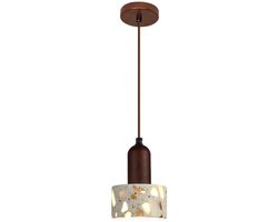 Modern Hanglamp Steen voor Slaapkamer Kroonluchter Vintage E27 Plafondlamp voor Woonkamer Eetkamer Hal