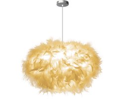 Modern Hanglamp Veren 45cm Ovaal Kroonluchter Slaapkamer Plafondlamp voor Woonkamer Wit