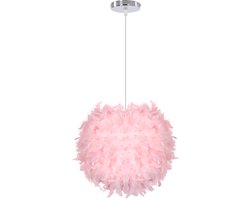 Modern Hanglamp Veren Kroonluchter Plafondlamp voor Slaapkamer Woonkamer Gang Roze