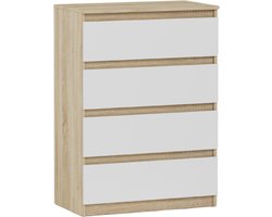 Modern R4 Serie - Slaapkamer Dressoir - Sonoma Mix - 70 x 40 x 98 cm