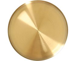 modern rond koperen dienblad, gouden metalen decoratief dienblad voor modern huis, sieraden, make-up, toiletartikelen, keukengerei, matte messing afwerking