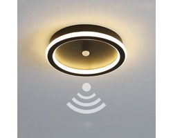 Modern Round Ceiling Light with Motion Sensor and Daylight Sensor for Living Room Bedroom Staircase